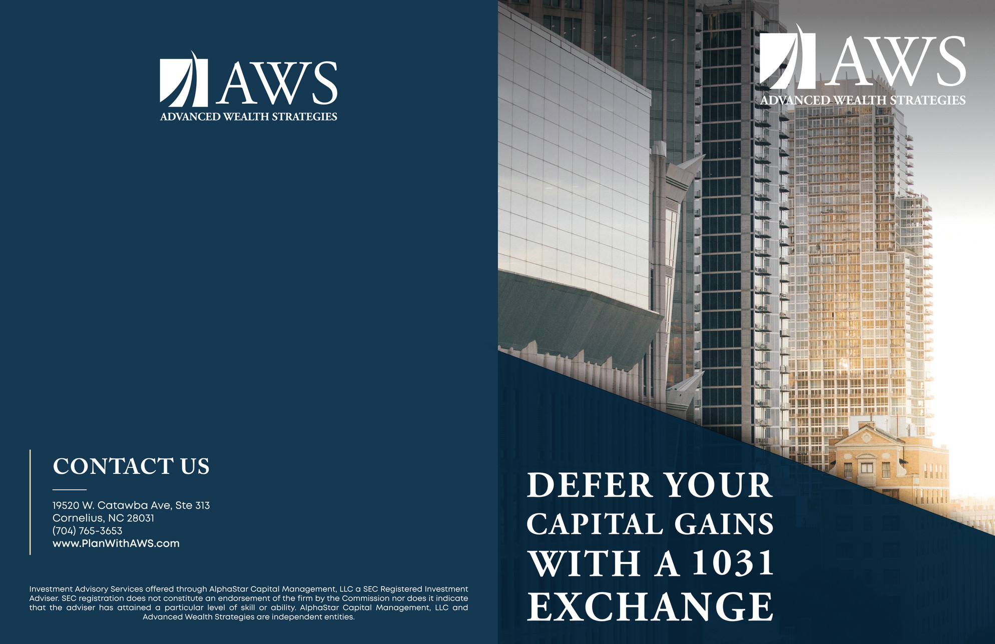 Financial Independence Group - AWS - 1031 Exchange Using A DST Brochure ...