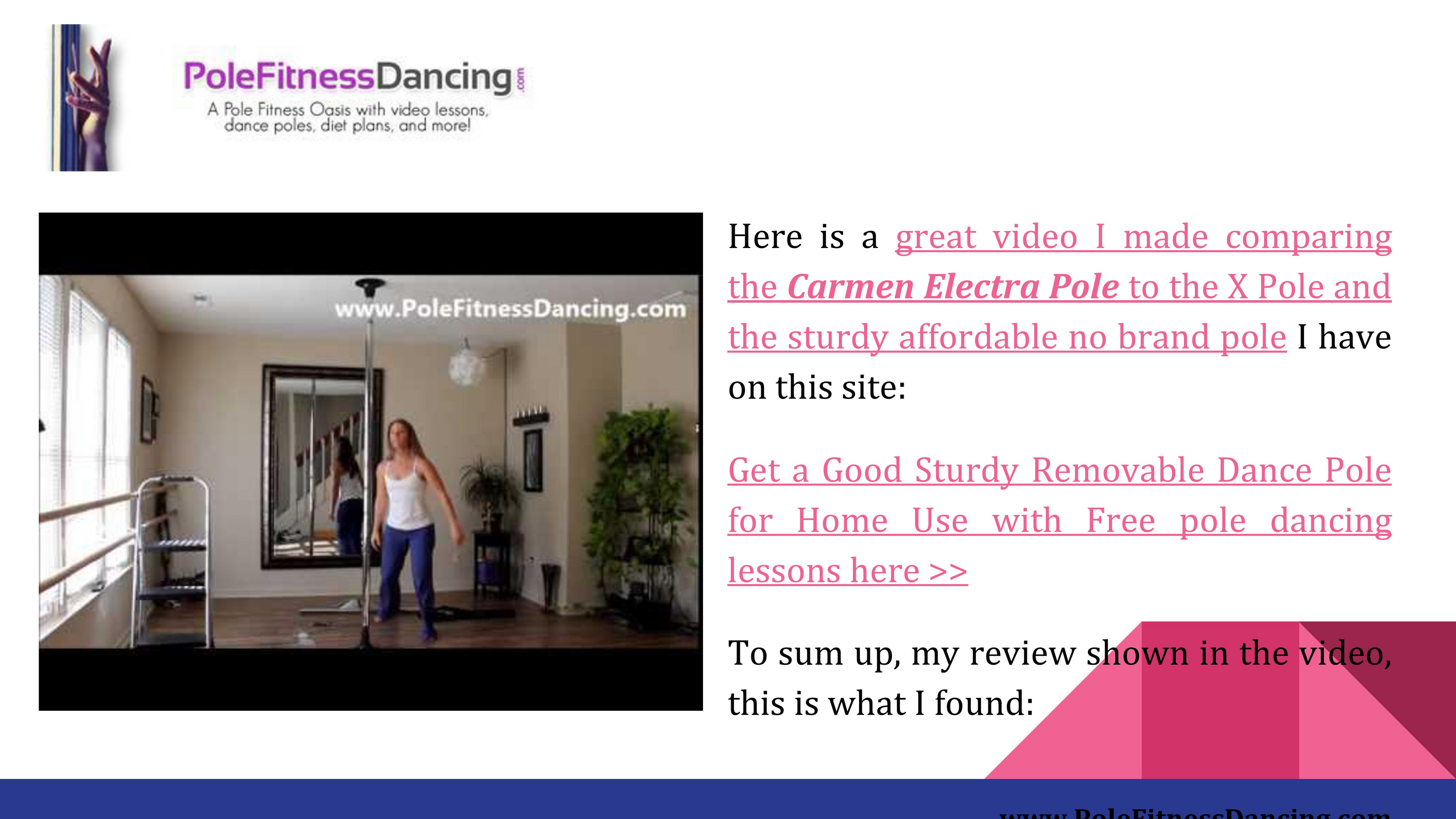 My publications - Carmen Electra dance pole review - Page 1 - Created with  Publitas.com