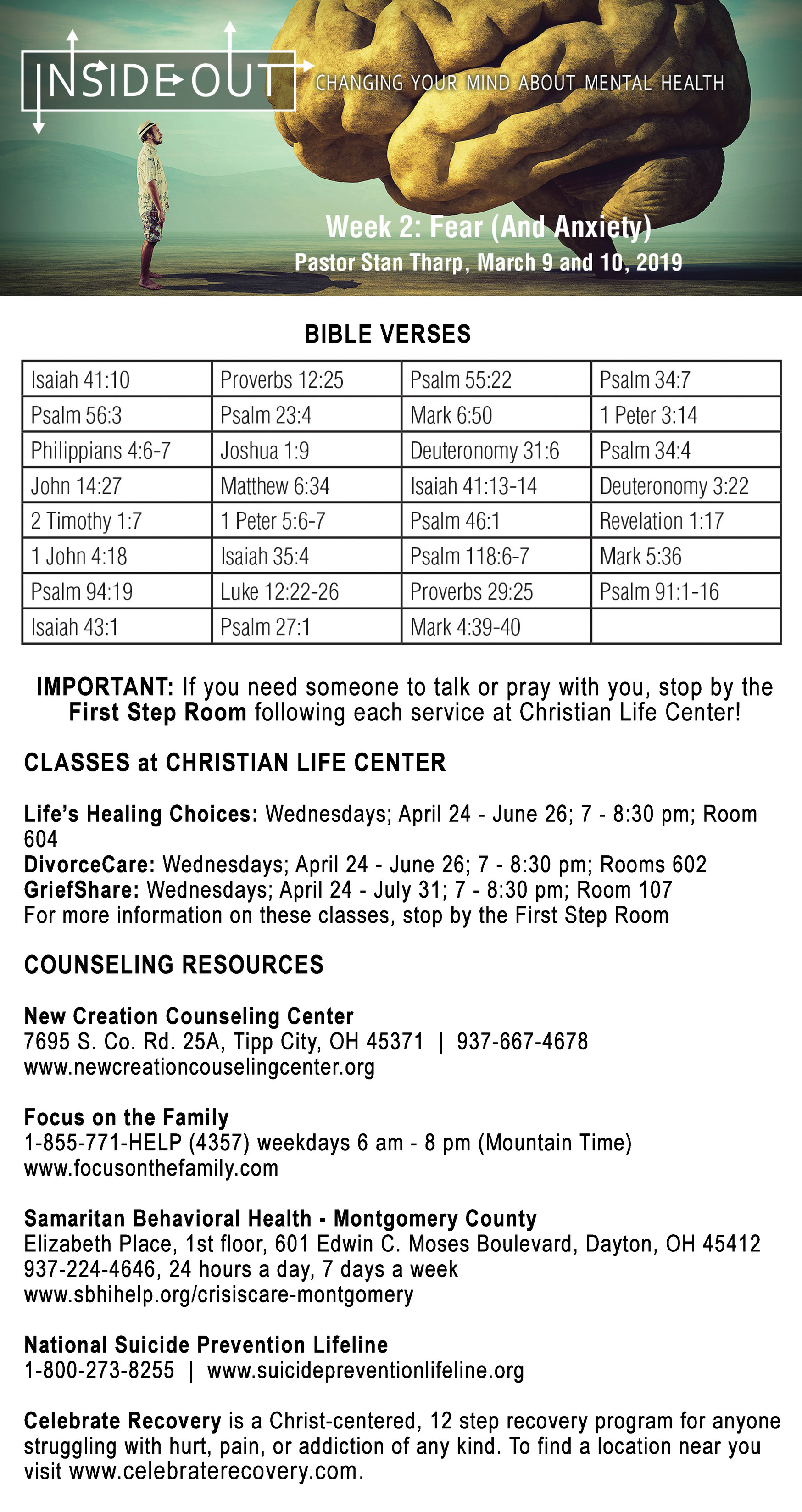 Christian Life Center - INSIDE OUT - Bible Verses & Resources - Page 1 -  Created with Publitas.com