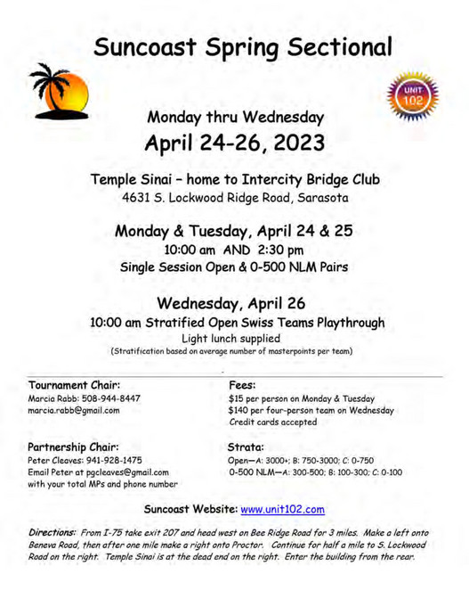 ACBL District 9 - SBN 2023 Mar-May - Page 42-43 - Created With Publitas.com