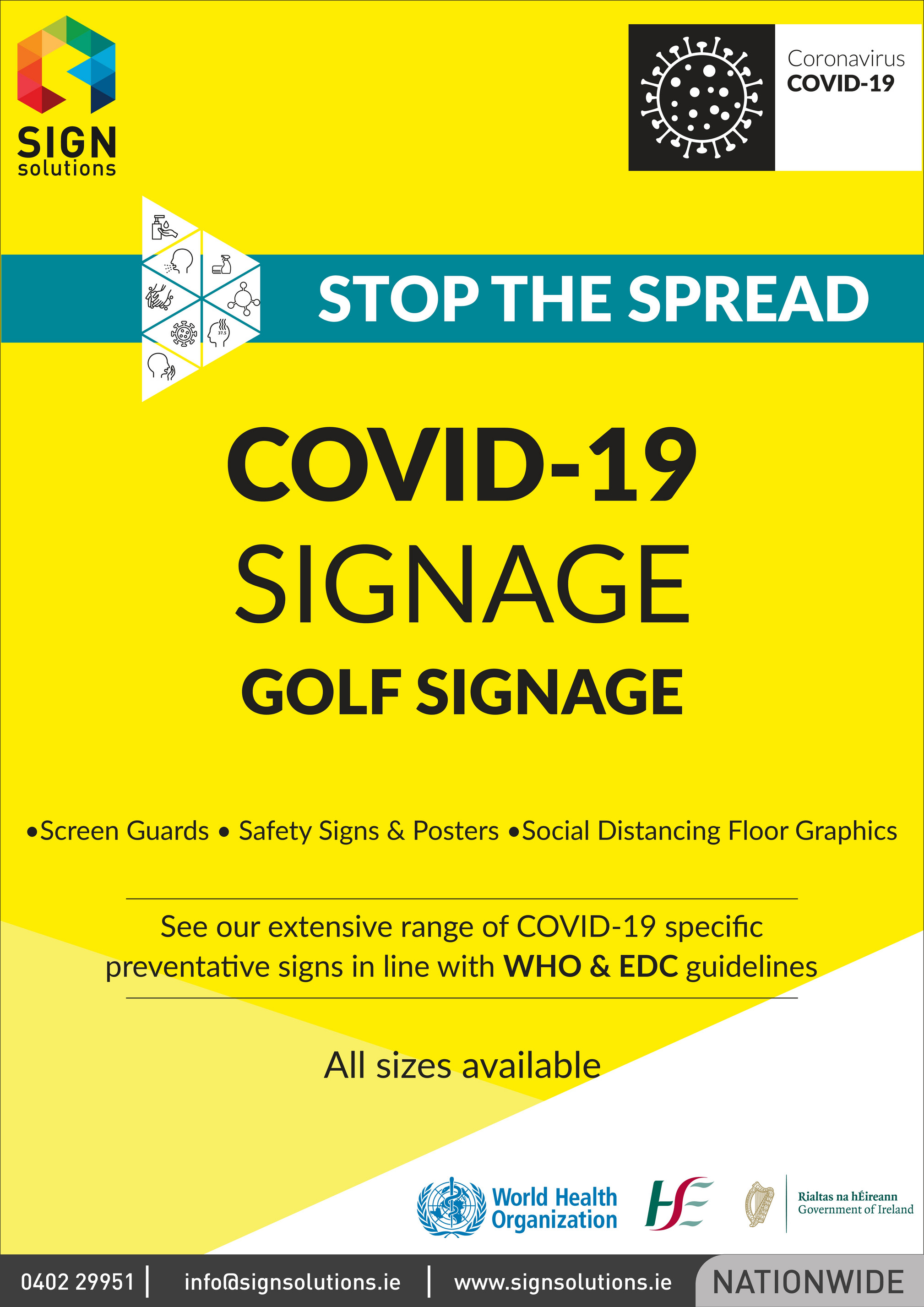 Sign Solutions Covid 19 Golf Brochure Page 1 Created With Publitas Com