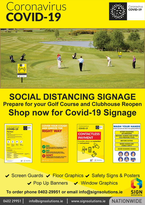 Sign Solutions Covid 19 Golf Brochure Page 1 Created With Publitas Com