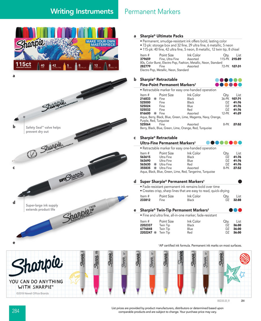 sharpie offers