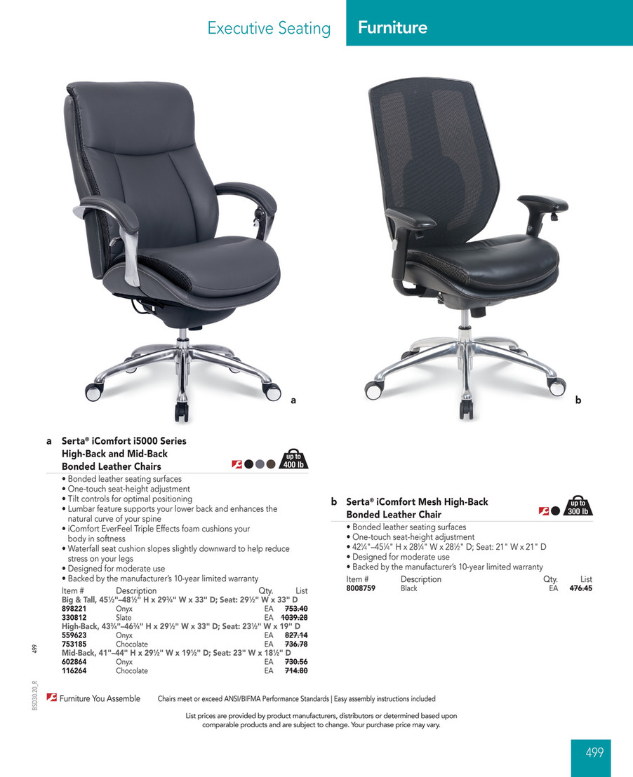 icomfort mesh executive chair