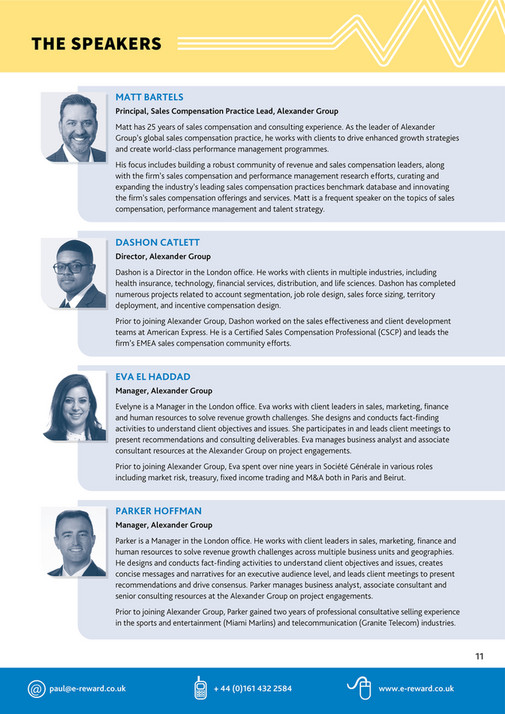 Comp 4 Project SALES COMPENSATION SUMMIT 2025: LONDON - Page 8-9