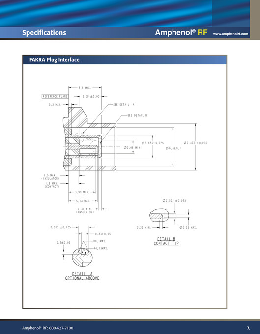 Amphenol RF Amphenol RF 2007 FAKRA Catalog Page 89 Created with