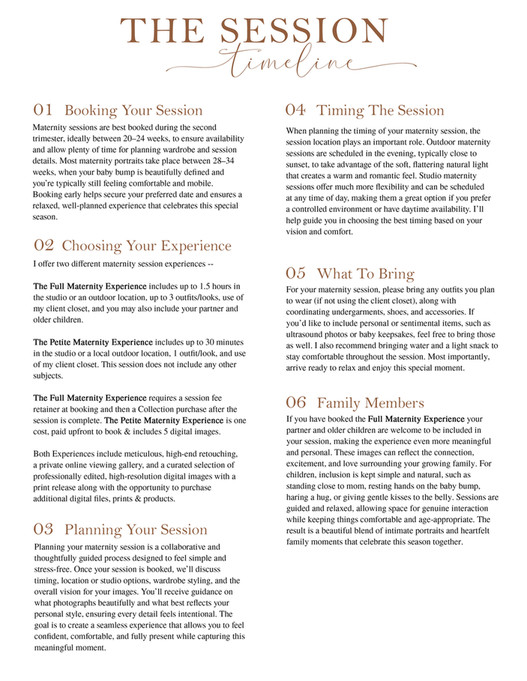 Experience Guide Leah Islinger Photography - 2026 Maternity Experience Guide - Page 6-7 ...