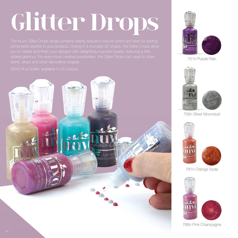 How To Use Nuvo Crystal Drops & Glitter Drops - Tonic Studios