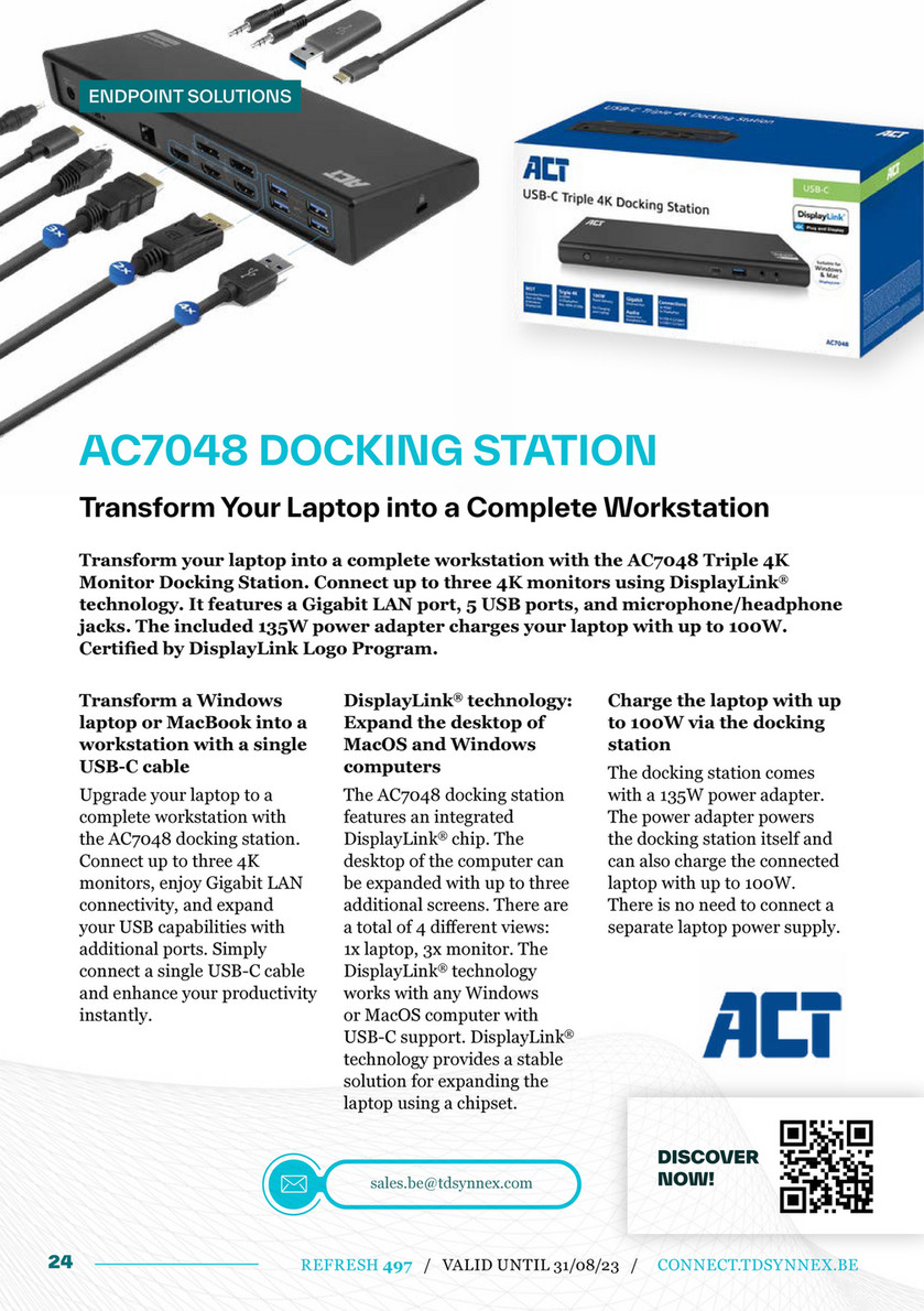 ACT Docking station for your laptop