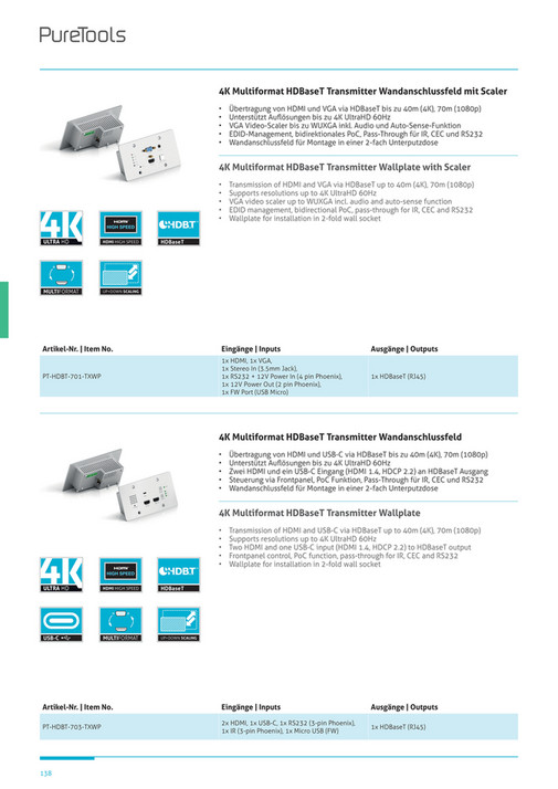 PureLink GmbH - OneAV_Katalog_2020 - Page 142-143 - Created with ...