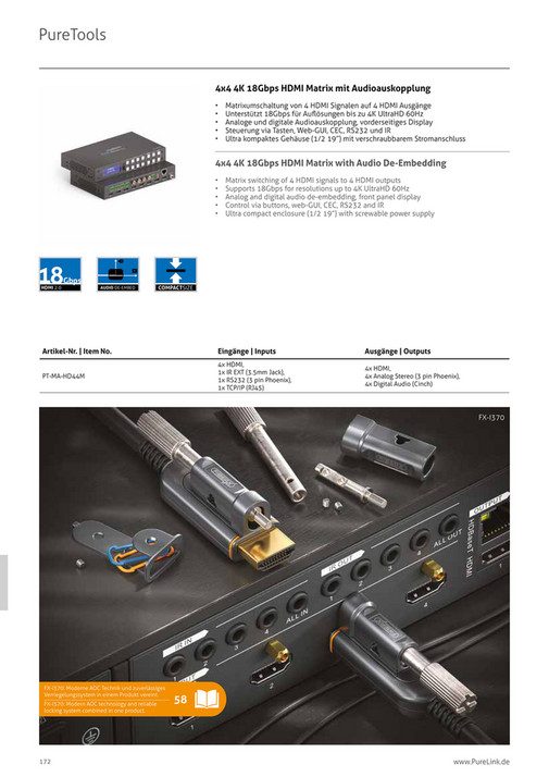 PureLink Catalogue 2022 | Install. Connect. Perform. - Page 172-173 ...