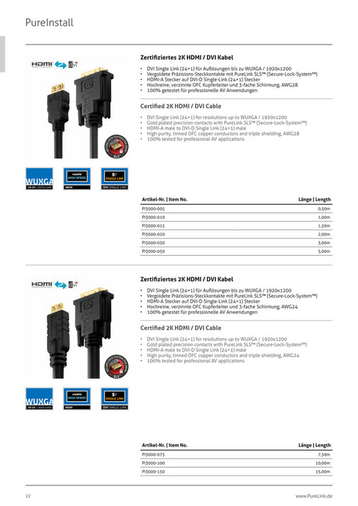 PureLink Catalogue 2022 | Install. Connect. Perform. - Page 26-27 ...