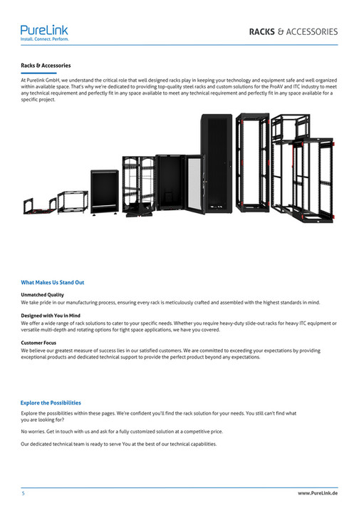 Purelink Racks PureLink GmbH - PureLink_Rack_Catalogue - Page 5 - Created with ...