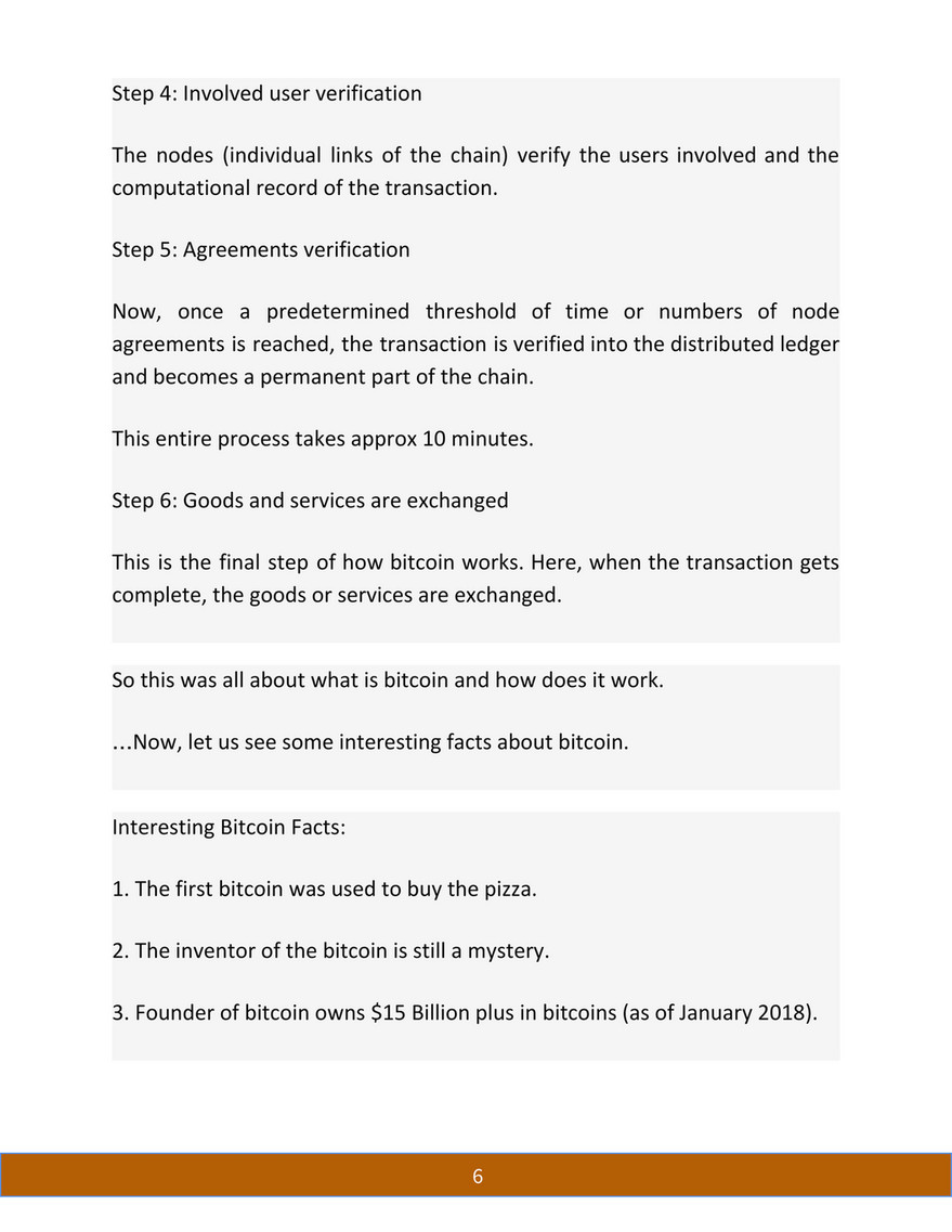 SearchNative India Pvt. Ltd. - [Infographic] How Bitcoin Works: A  Step-by-Step Guide - Page 4-5 - Created with Publitas.com