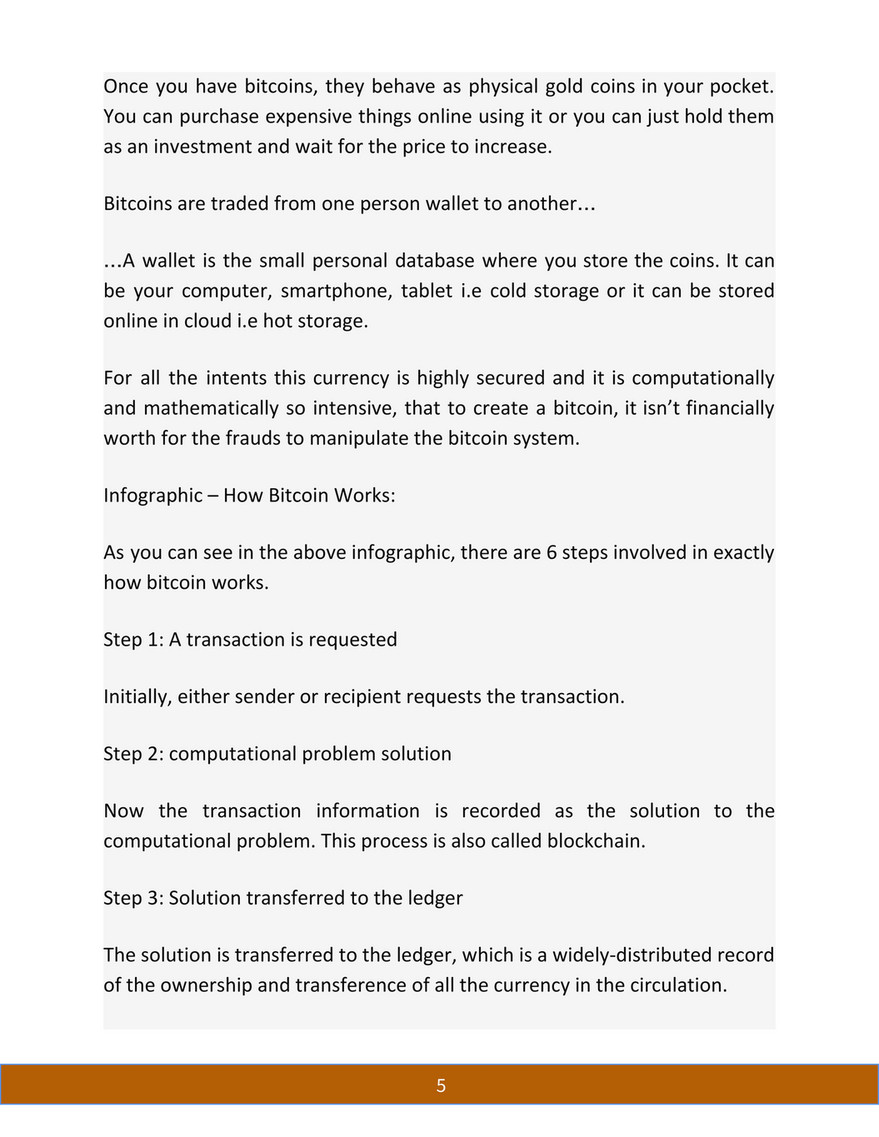 SearchNative India Pvt. Ltd. - [Infographic] How Bitcoin Works: A  Step-by-Step Guide - Page 4-5 - Created with Publitas.com