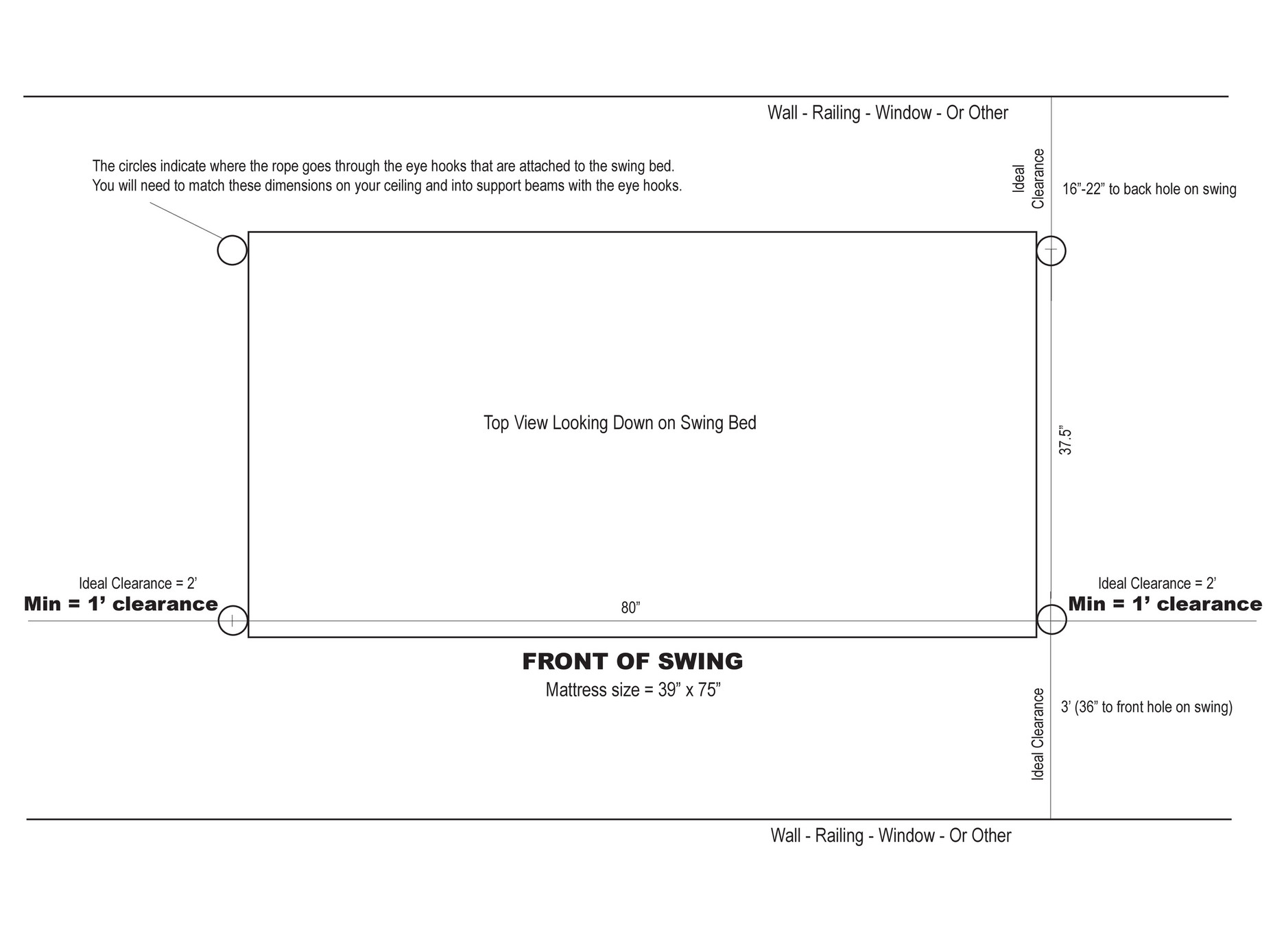 Lowcountry Swing Beds Charlotte TWIN SIZE Diagram Page 1 Created