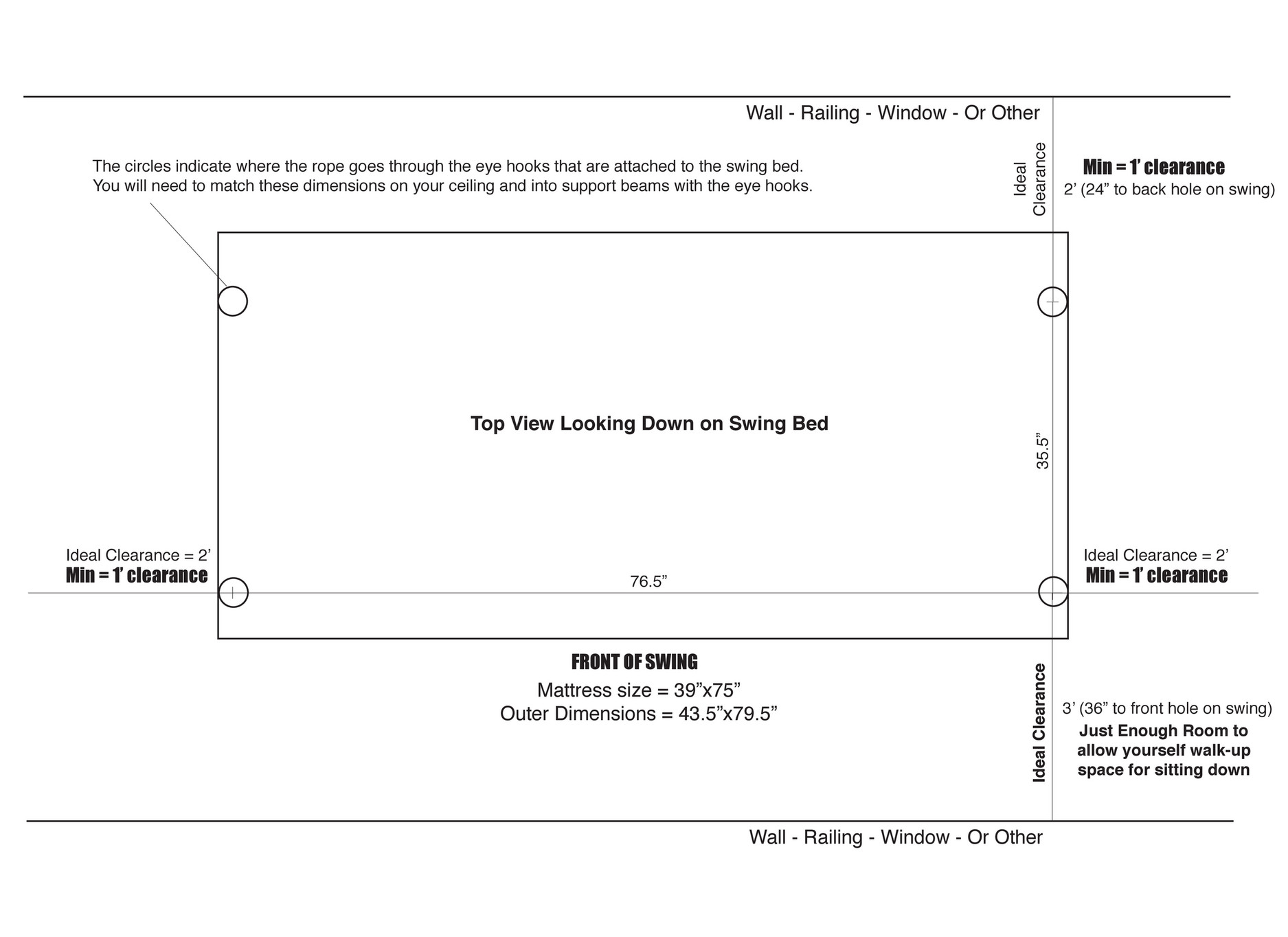 Lowcountry Swing Beds PENINSULA TwinSize Diagram Page 1 Created
