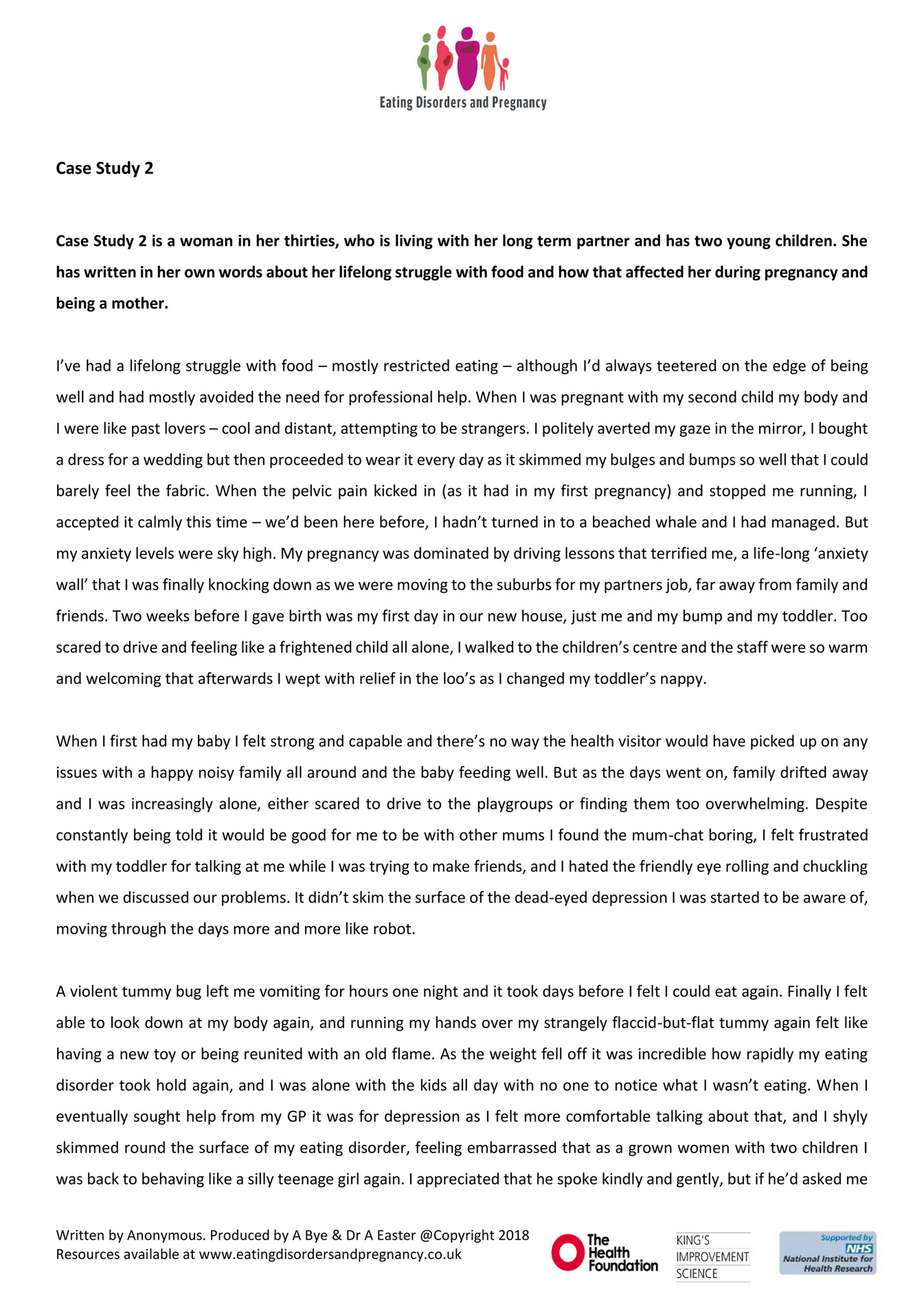 Eating Disorders And Pregnancy Case Study 2 Page 1 Created With Eating Disorders And Pregnancy Case Study 2 Page 1 Created With