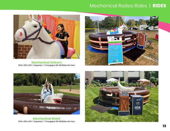 Unicorn Rodeo Ride ACP Entertainment 2026 Catalog - Page 12-13 - Created with Publitas.com