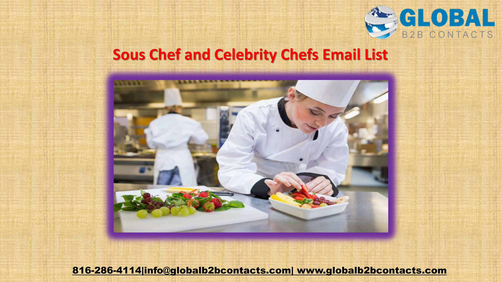 Globalb2bcontacts - Sous Chef and Celebrity Chefs Email List - Page 1 ...