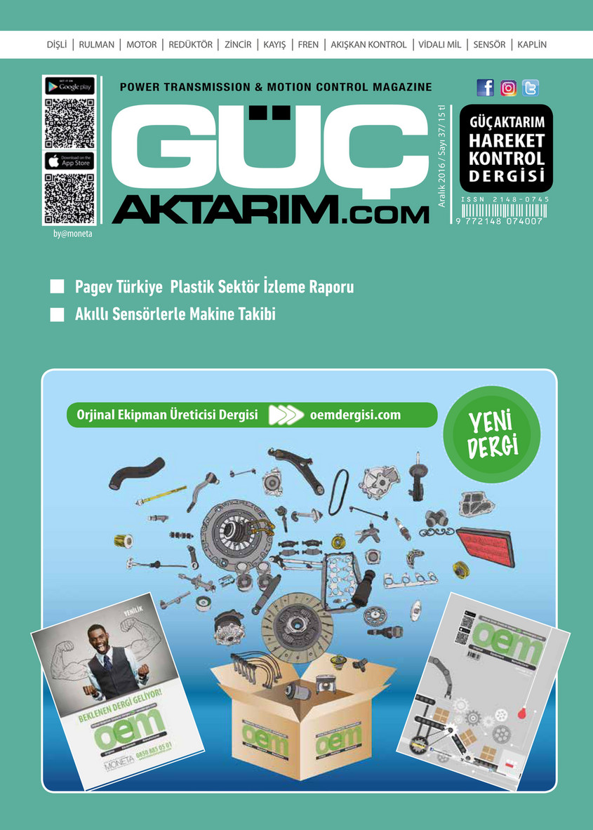MONETA TANITIM - Güç Aktarım Dergisi - Aralık -  Sayı 37