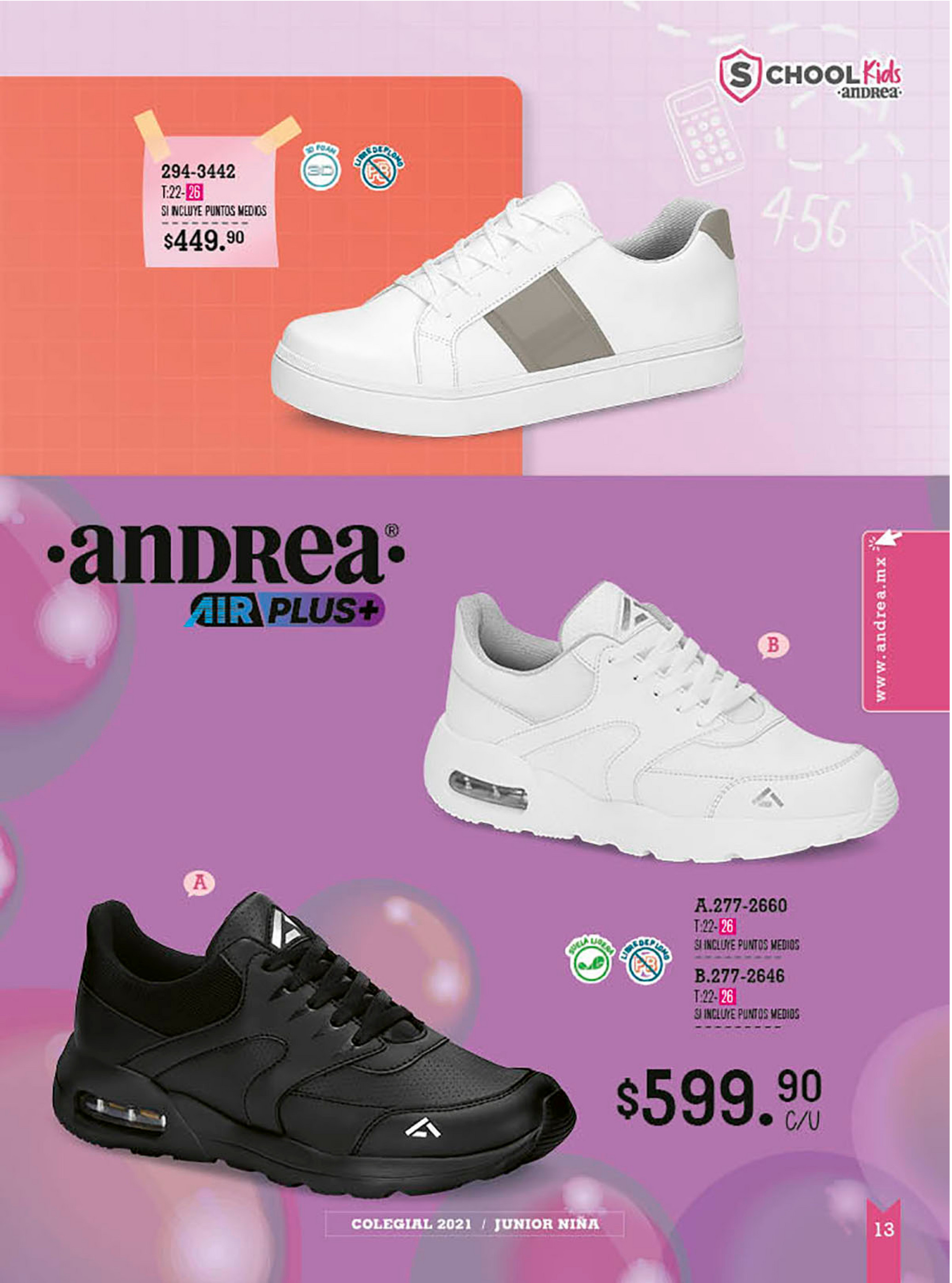 calzado andrea ni�as 2021