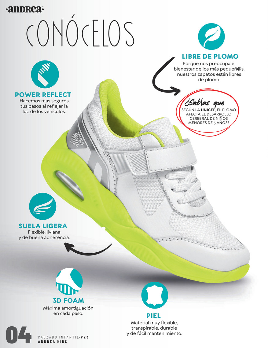 Catalogo andrea best sale tenis niños 2019