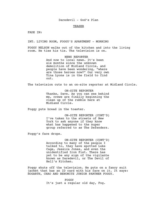 Daredevil Show Script Mr. - DAREDEVIL - ZS - Page 1 - Created with Publitas.com