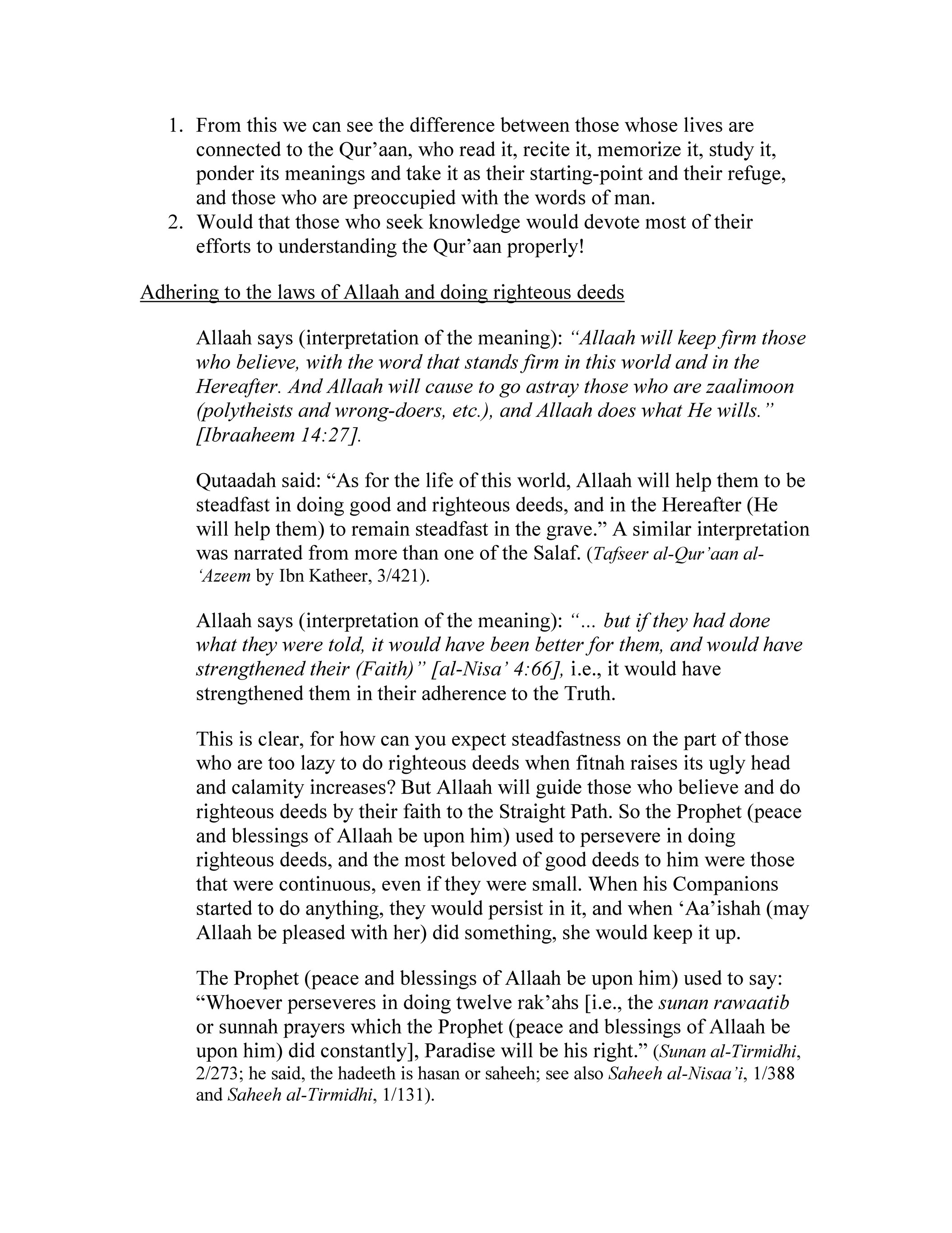 My Publications Means Of Steadfastness Standing Firm In Islam Www Islamicline Com Page 1 Created With Publitas Com