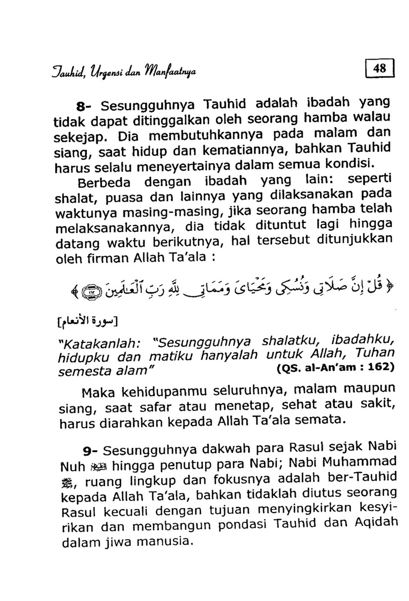 My Publications Importance And Benefits Of Tawheed In Indonesian Page 50 51 Created With Publitas Com