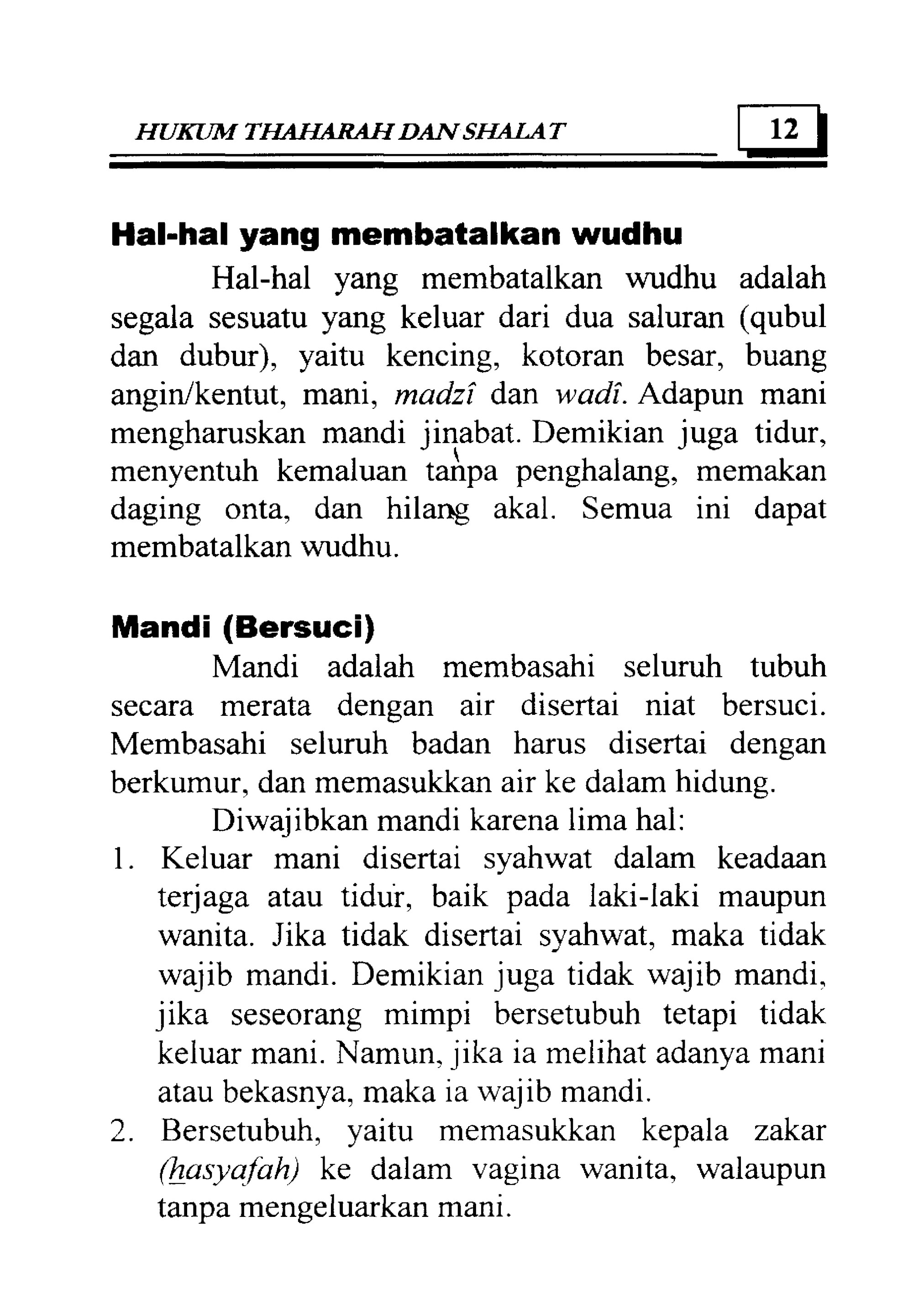 My Publications Law And Prayer Thaharah Zulfa In Indonesian Page 8 9 Created With Publitas Com