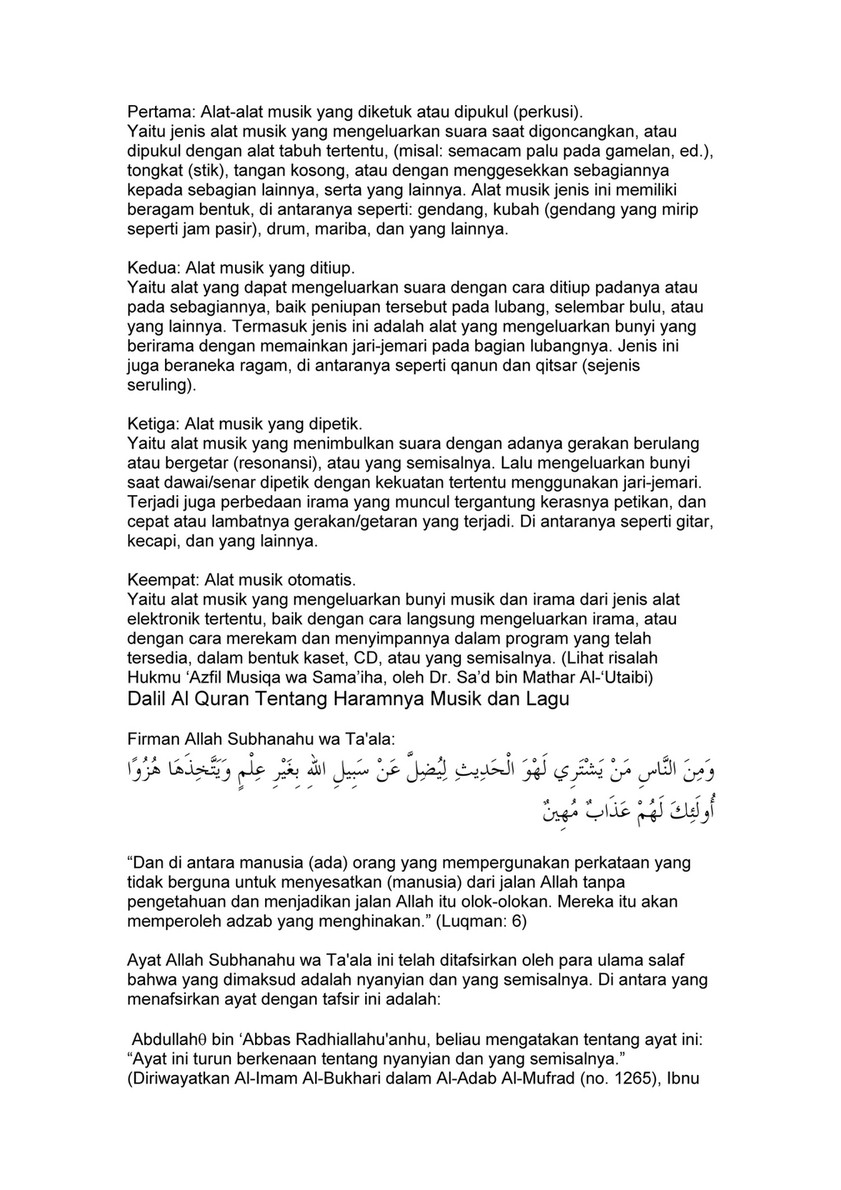 My Publications Rule Of Music And Singing In Islam In Indonesian Page 1 Created With Publitas Com