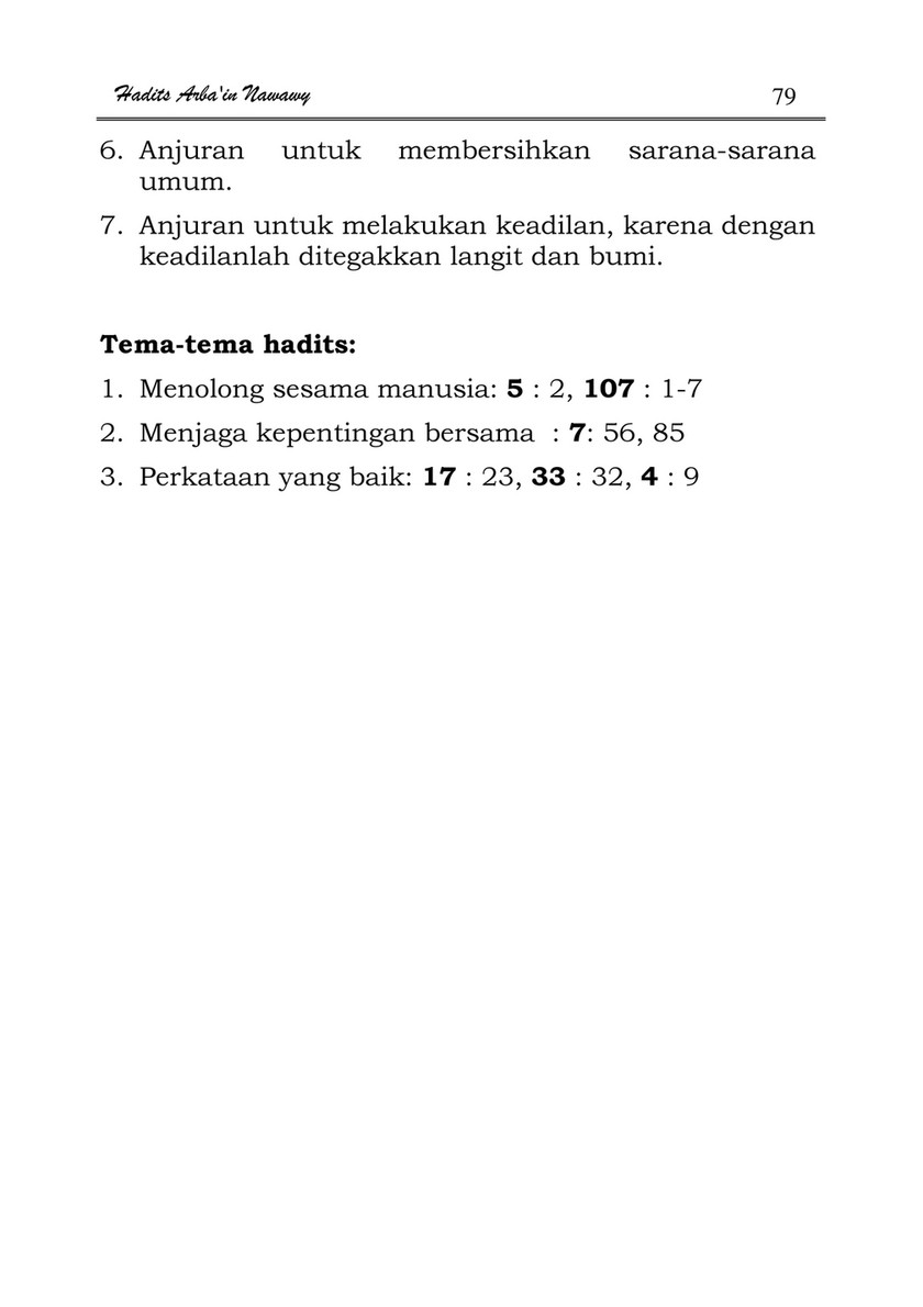 My Publications Forty Hadith Of Nawawi In Indonesian Page 78 79 Created With Publitas Com