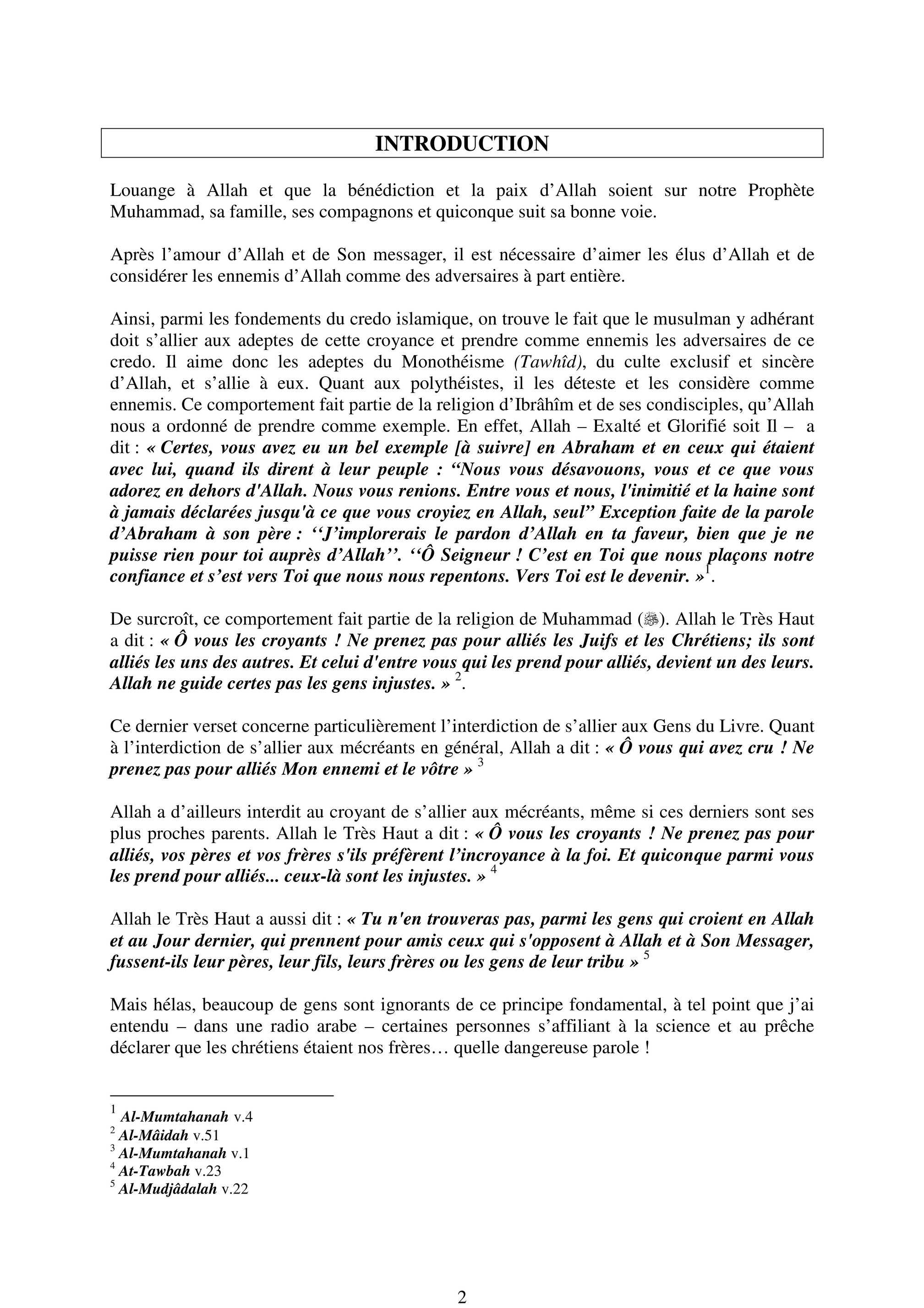 My Publications Loyalty And Enmity In Islam In French Page 18 Created With Publitas Com