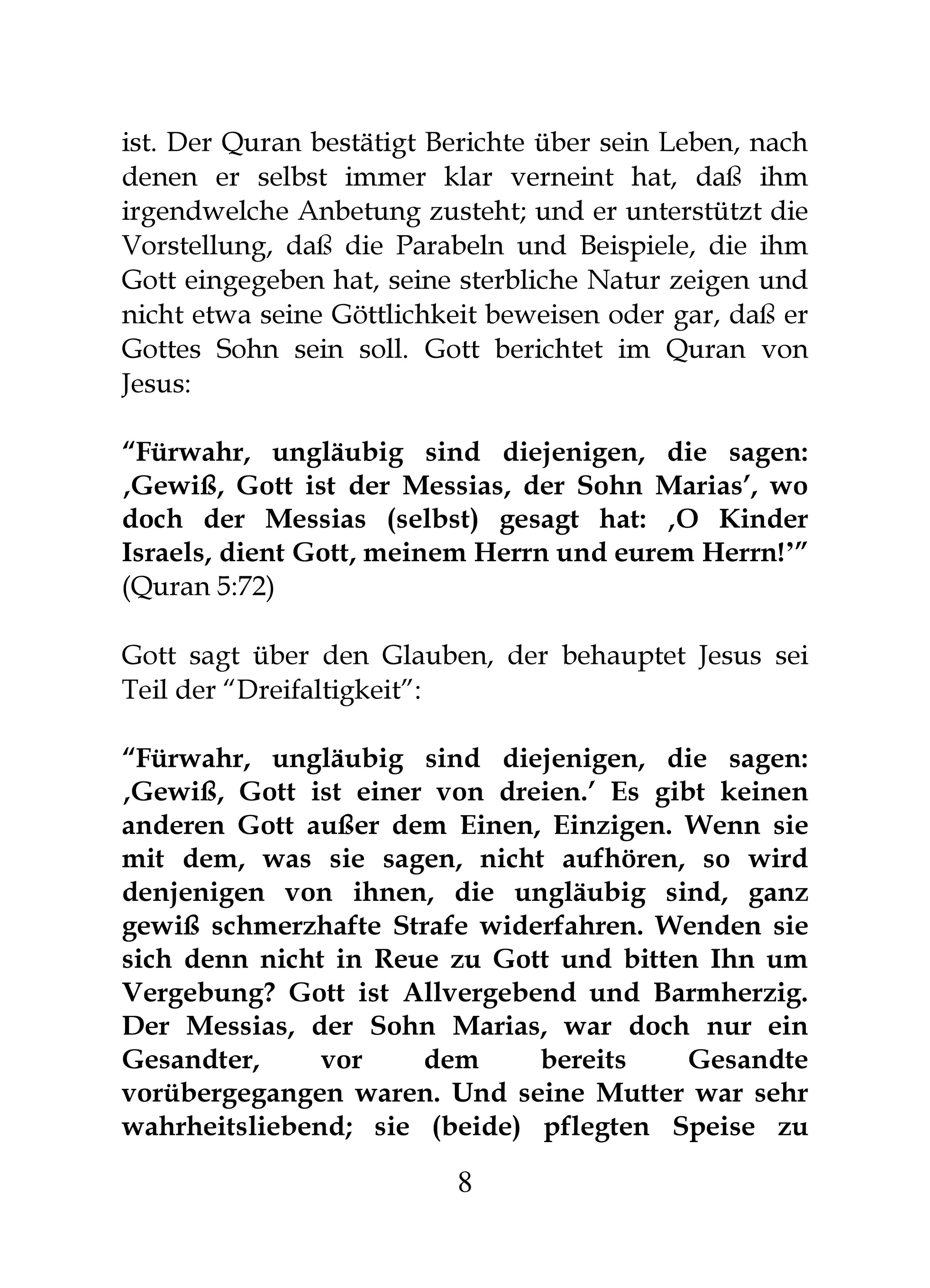 My Publications Jesus And Mary In Islam In German Page 1 Created With Publitas Com