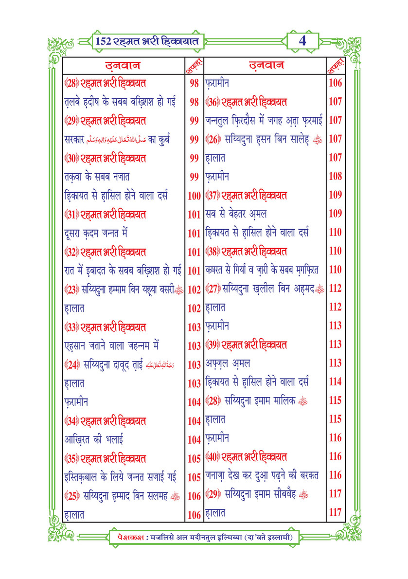 My Publications 152 Rahmat Bhari Hikayaat In Hindi Page 10 11 Created With Publitas Com