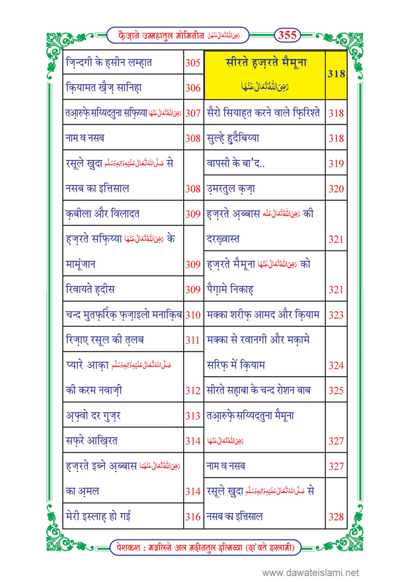 My Publications Faizan E Ummahatul Momineen In Hindi Page 358 359 Created With Publitas Com