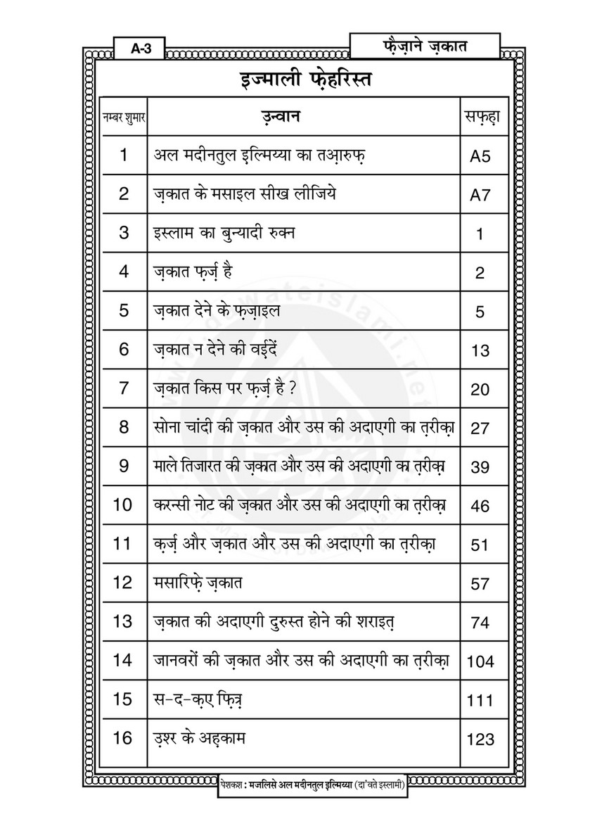 My Publications Faizan E Zakat In Hindi Page 4 5 Created With Publitas Com