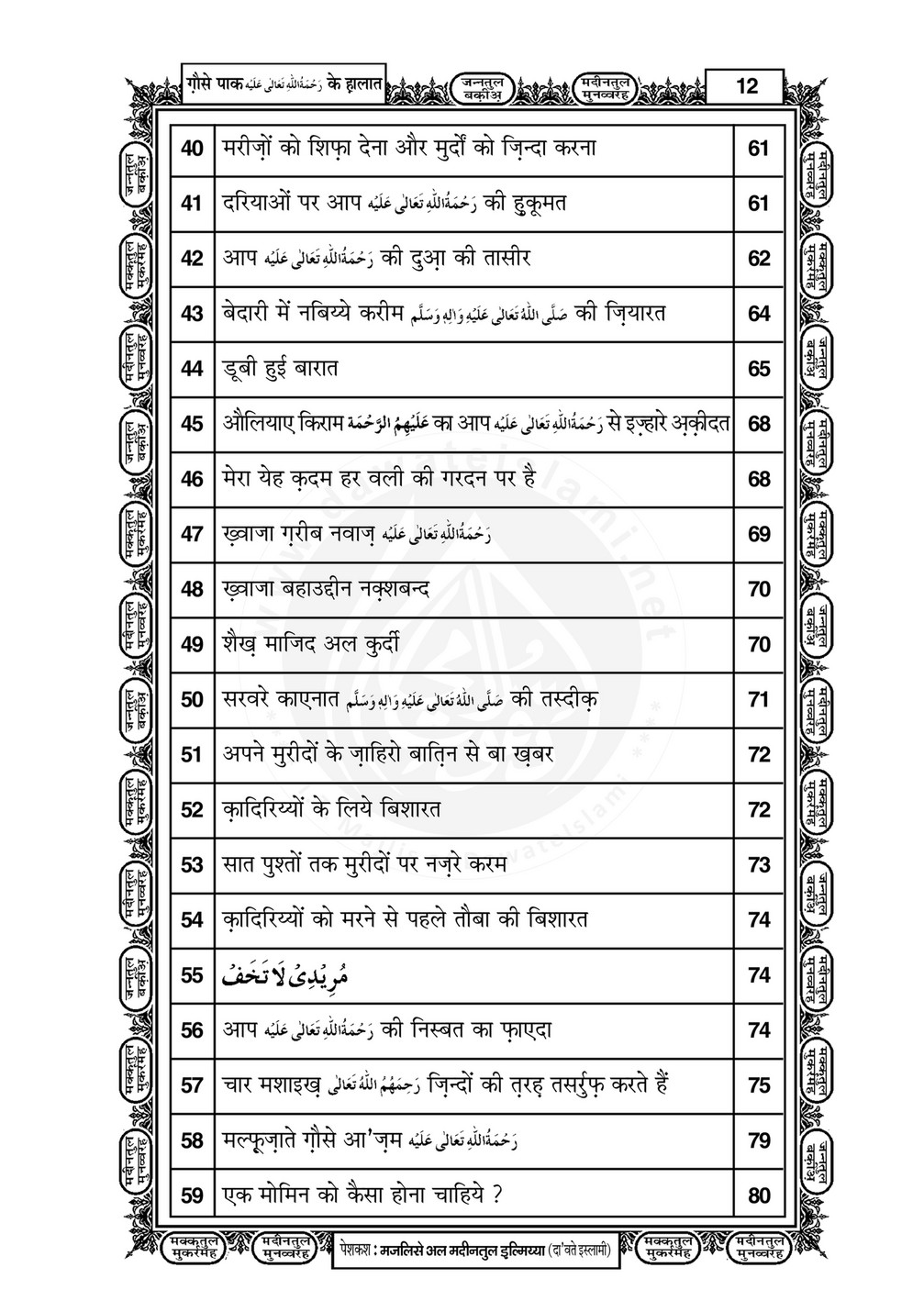 My Publications Ghaus E Pak Kay Halaat In Hindi Page 12 13 Created With Publitas Com