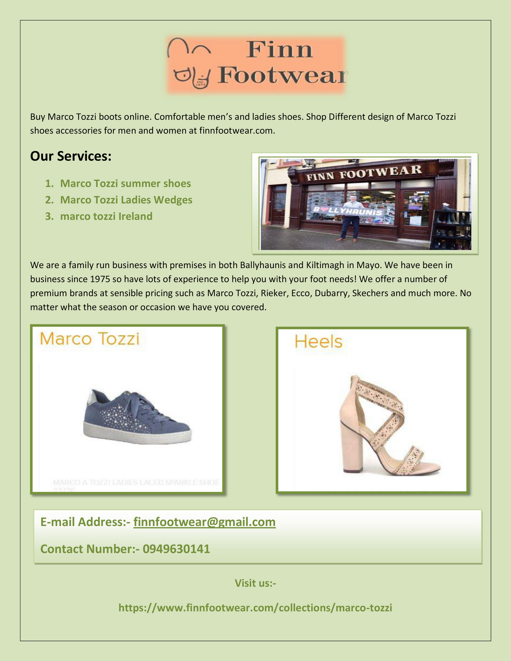 seo - Online Marco Tozzi boots and shoes at Finn Ireland - Page 1 - Created with Publitas.com