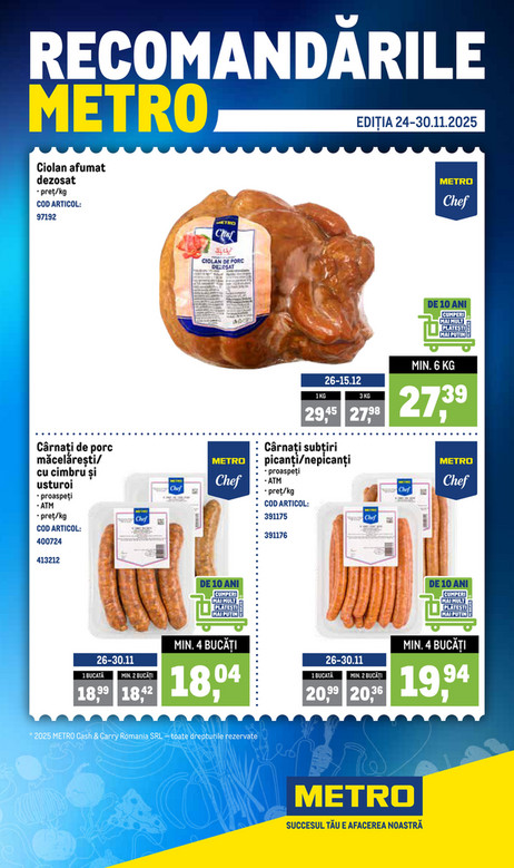 Recomandările METRO