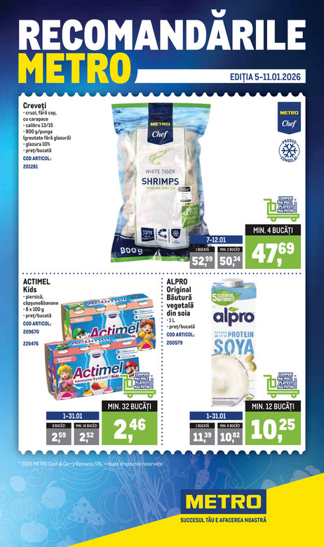 Recomandările METRO