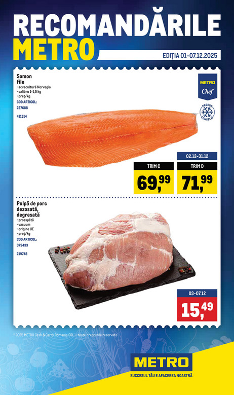 Recomandările METRO