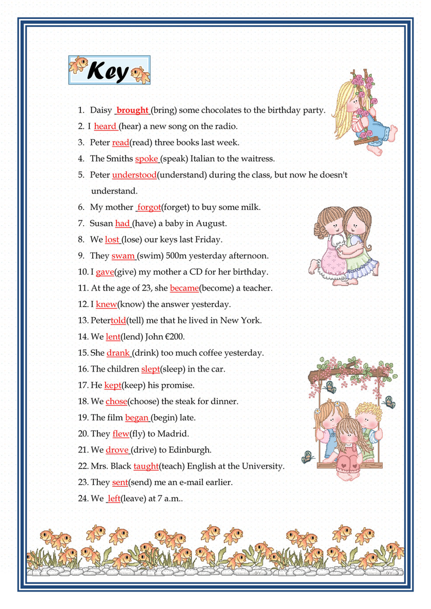 Lainic International Ltd Past Simple Irregular Verbs Error Correction And Scaffolding Techniques Tips A 13985 Page 1 Created With Publitas Com