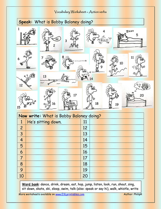 lainic international ltd vocabulary matching worksheet action verbs fun activities games 727 page 1 created with publitas com