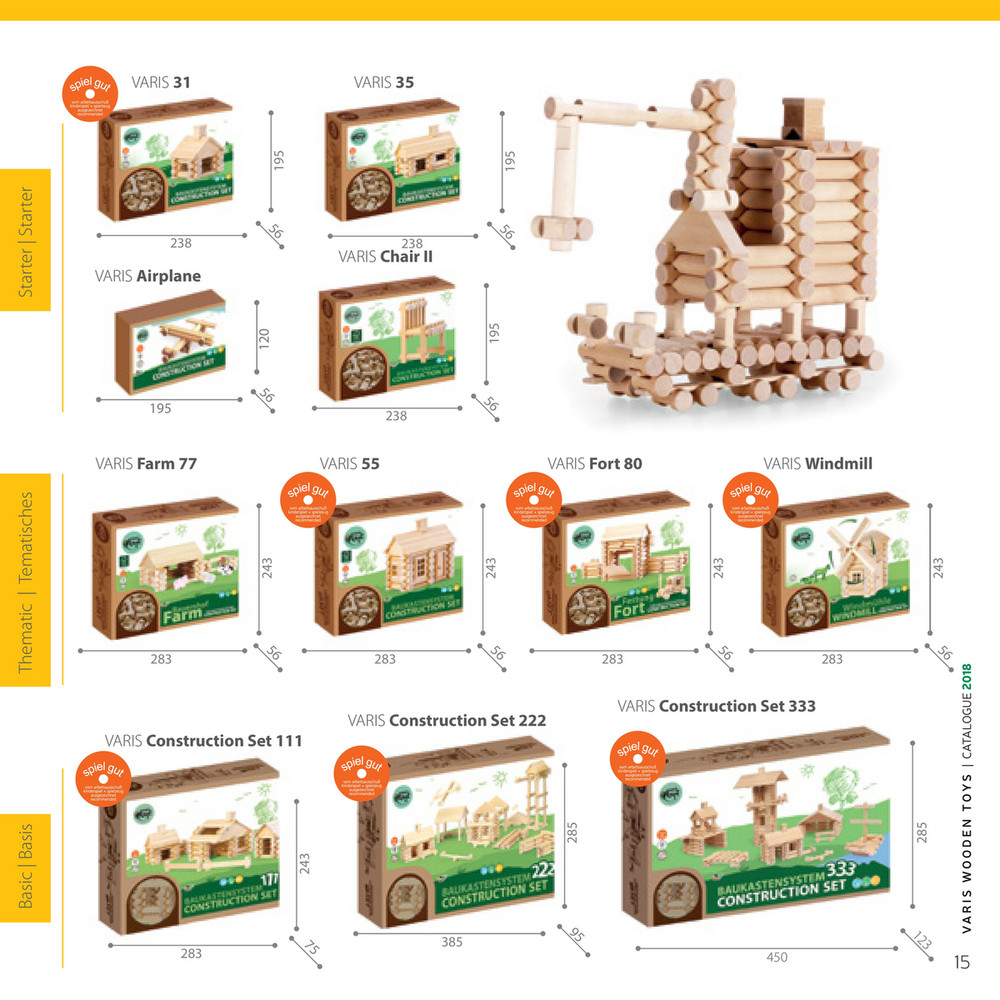 iGROECO WOODEN CONSTRUCTION おうち つみきセット IGROTECO Cottage 4 in 1 Building Set old - Toys4brain \u2013 STEM Toys
