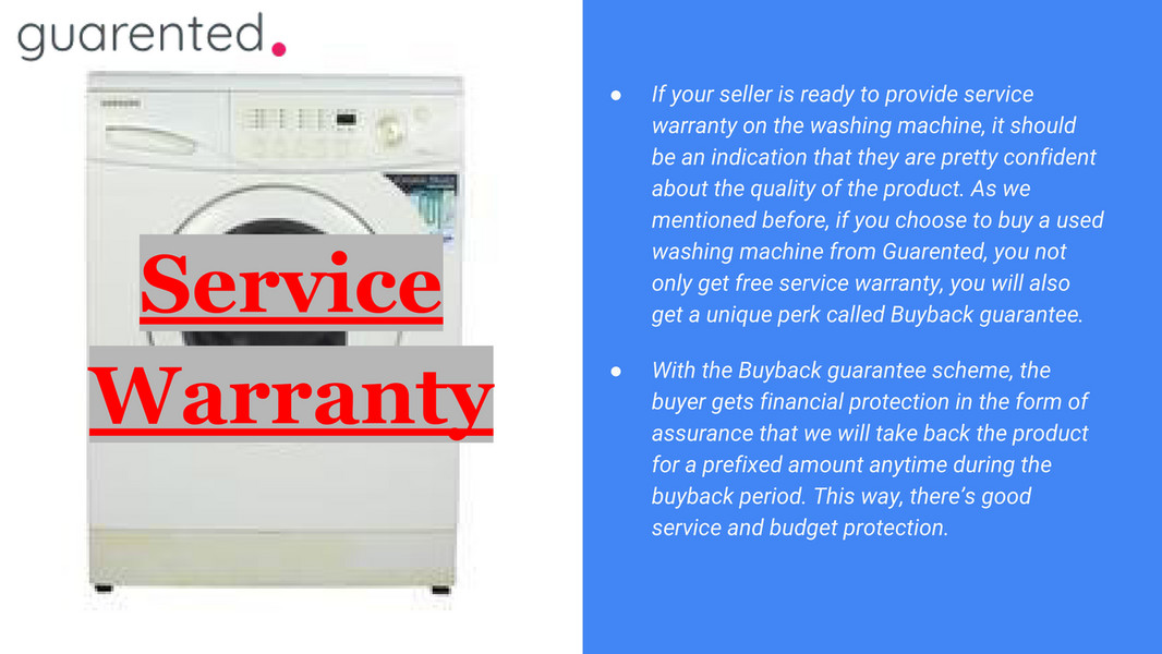 buying a used washing machine