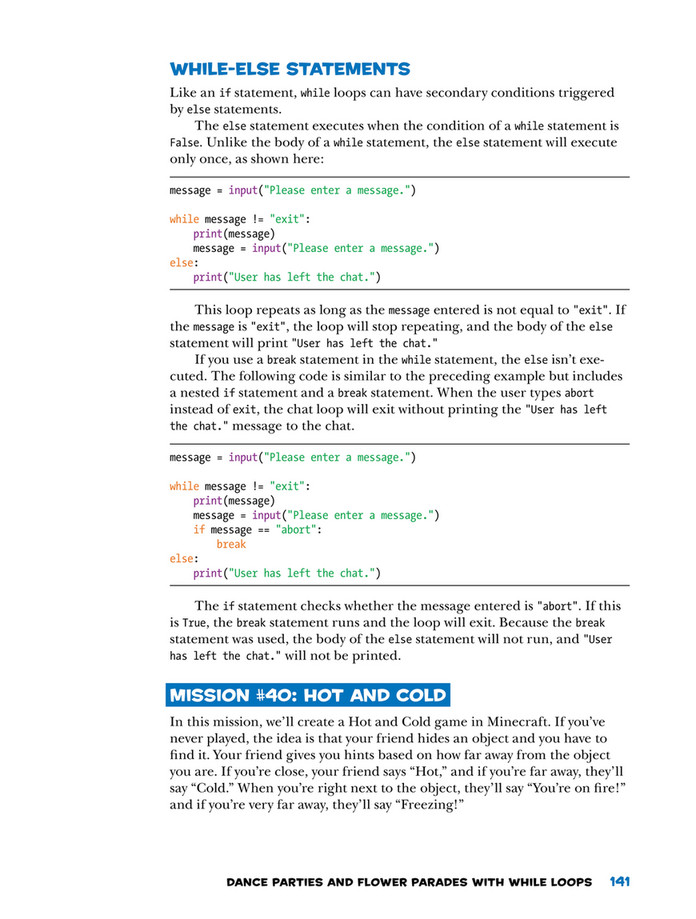Cce Learn To Program With Minecraft Page 162 163 Created With Publitas Com