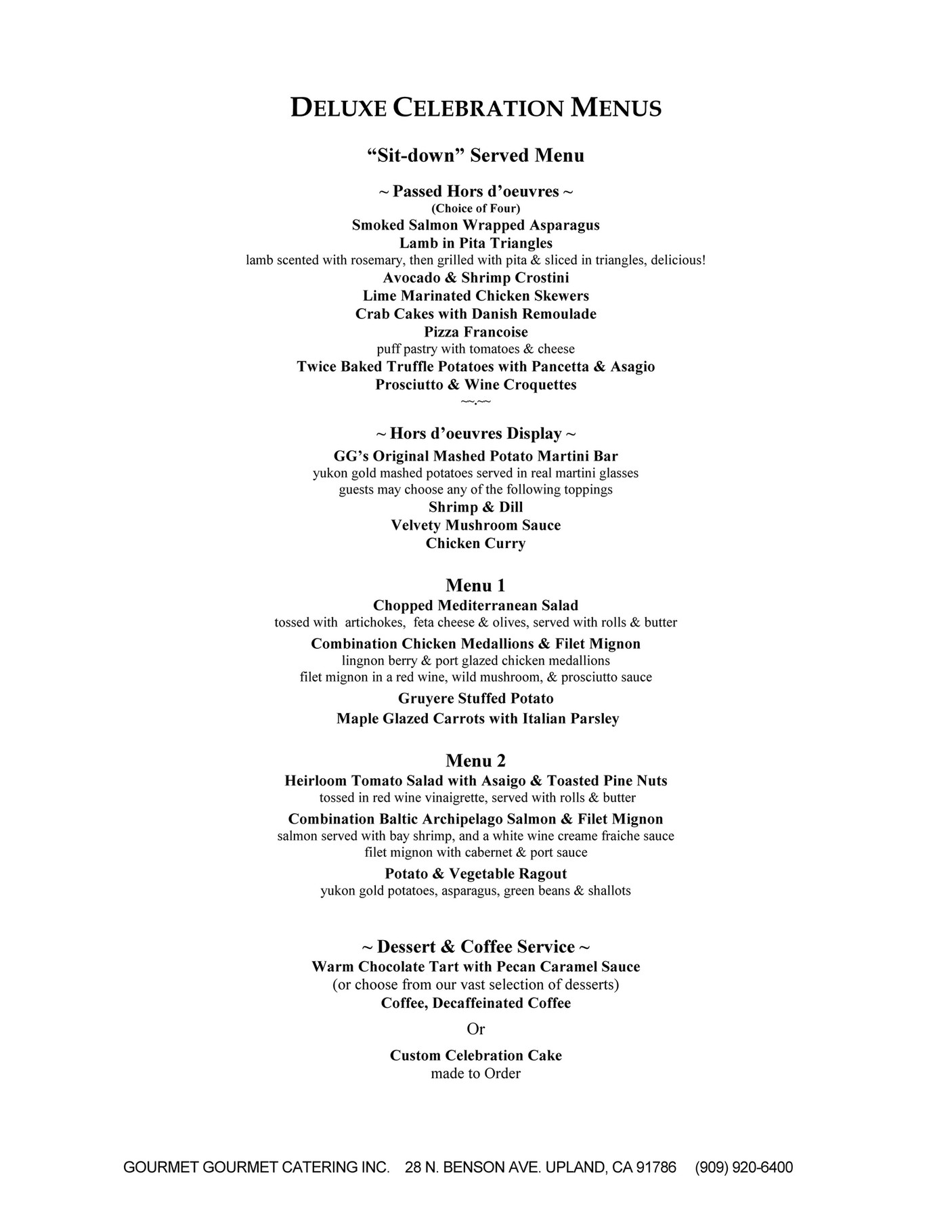 My publications DeluxeCelebrationMenus Page 1 Created with