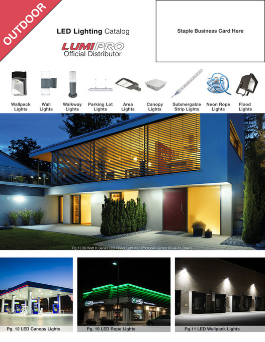Poli Led Distributor Outdoor Lighting Catalog Page 1 R O Td Staple Business Card Here U Led Lighting Catalog Official Distributor Wallpack